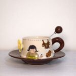 Cute Girl ceramic mug set