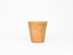 Caramel Ribbed Ceramic Cup - Image 2